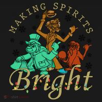 Making Spirits Bright Christmas Haunted Mansion Christmas Backpack thumb 2