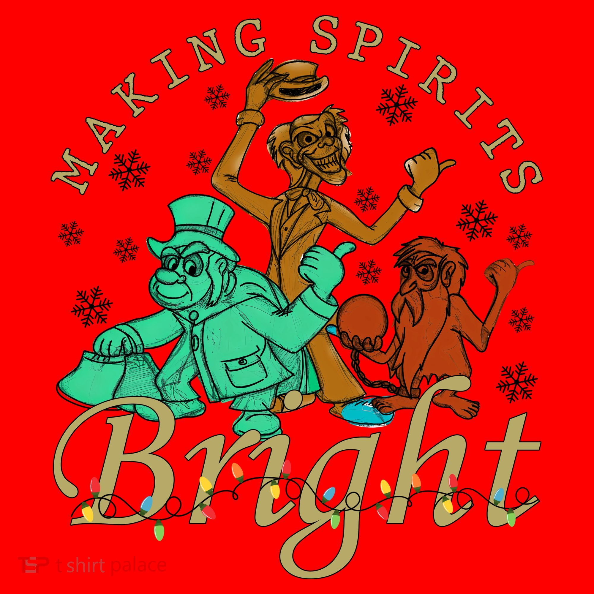Making Spirits Bright Christmas Haunted Mansion Christmas Santa Hat