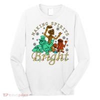 Making Spirits Bright Christmas Haunted Mansion Christmas Long Sleeve Shirt thumb 0