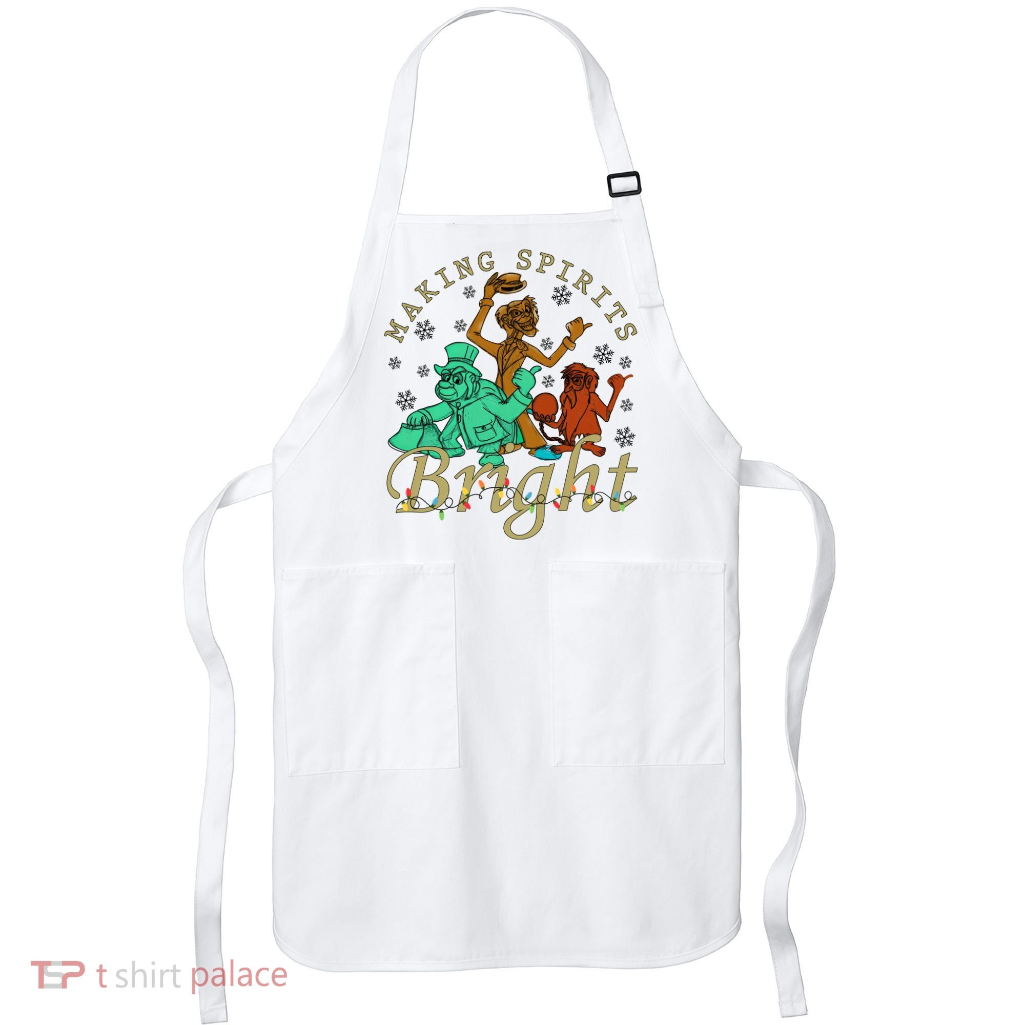 Making Spirits Bright Christmas Haunted Mansion Christmas Apron