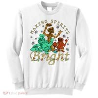 Making Spirits Bright Christmas Haunted Mansion Christmas Sweatshirt thumb 0
