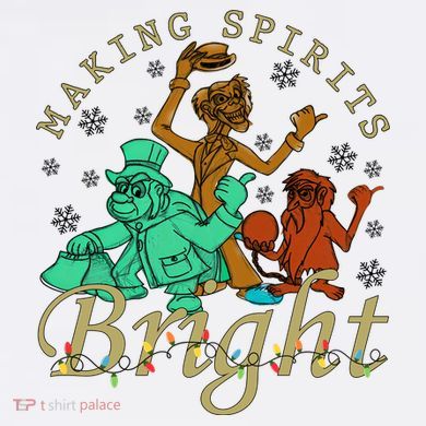 Making Spirits Bright Christmas Haunted Mansion Christmas Sweatshirt