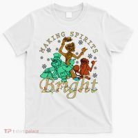 Making Spirits Bright Christmas Haunted Mansion Christmas T-Shirt thumb 0