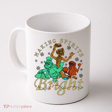 Making Spirits Bright Christmas Haunted Mansion Christmas Coffee Mug