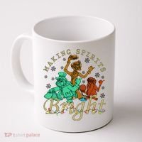Making Spirits Bright Christmas Haunted Mansion Christmas Coffee Mug thumb 0