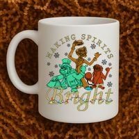 Making Spirits Bright Christmas Haunted Mansion Christmas Coffee Mug thumb 2