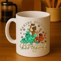 Making Spirits Bright Christmas Haunted Mansion Christmas Coffee Mug thumb 4