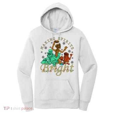 Making Spirits Bright Christmas Haunted Mansion Christmas Women's Hoodie