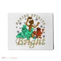 Making Spirits Bright Christmas Haunted Mansion Christmas Mousepad thumb 0
