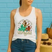 Making Spirits Bright Christmas Haunted Mansion Christmas Women's Tank Top thumb 2