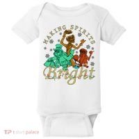 Making Spirits Bright Christmas Haunted Mansion Christmas Baby Bodysuit thumb 0