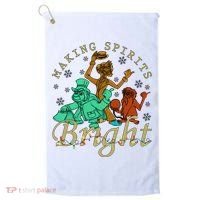 Making Spirits Bright Christmas Haunted Mansion Christmas Golf Towel thumb 0
