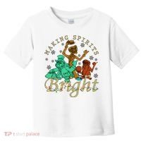 Making Spirits Bright Christmas Haunted Mansion Christmas Toddler T-Shirt thumb 0