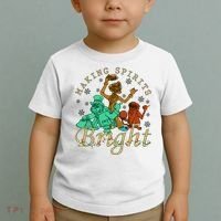 Making Spirits Bright Christmas Haunted Mansion Christmas Toddler T-Shirt thumb 2