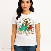Making Spirits Bright Christmas Haunted Mansion Christmas Women's T-Shirt thumb 4