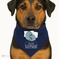 Manatee Sea Cow Sleeps Official Sleepshirt USA-Made Doggie Bandana thumb 1