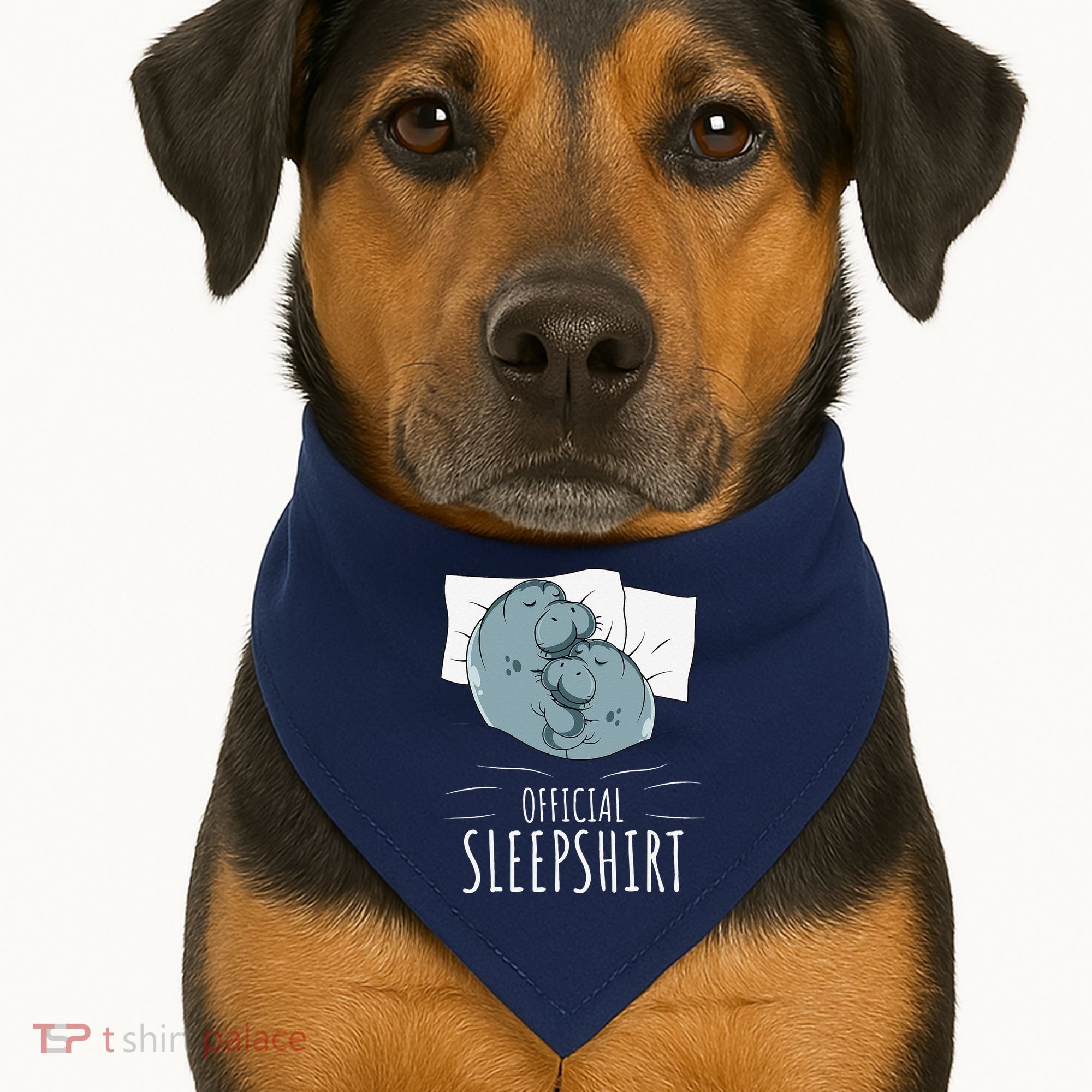 Manatee Sea Cow Sleeps Official Sleepshirt USA-Made Doggie Bandana