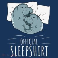 Manatee Sea Cow Sleeps Official Sleepshirt Women's Hoodie thumb 2