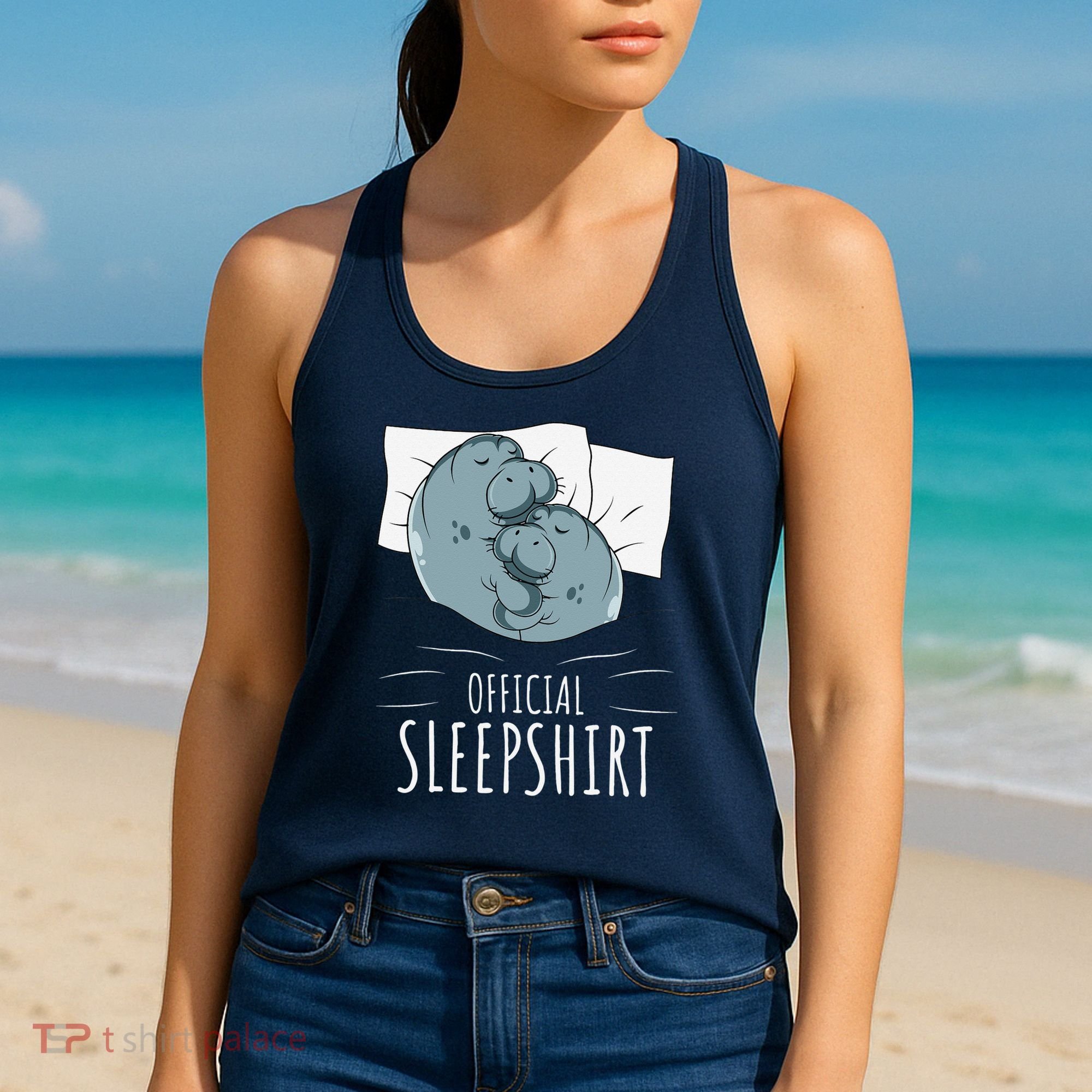 Manatee Sea Cow Sleeps Official Sleepshirt Women's Tank Top