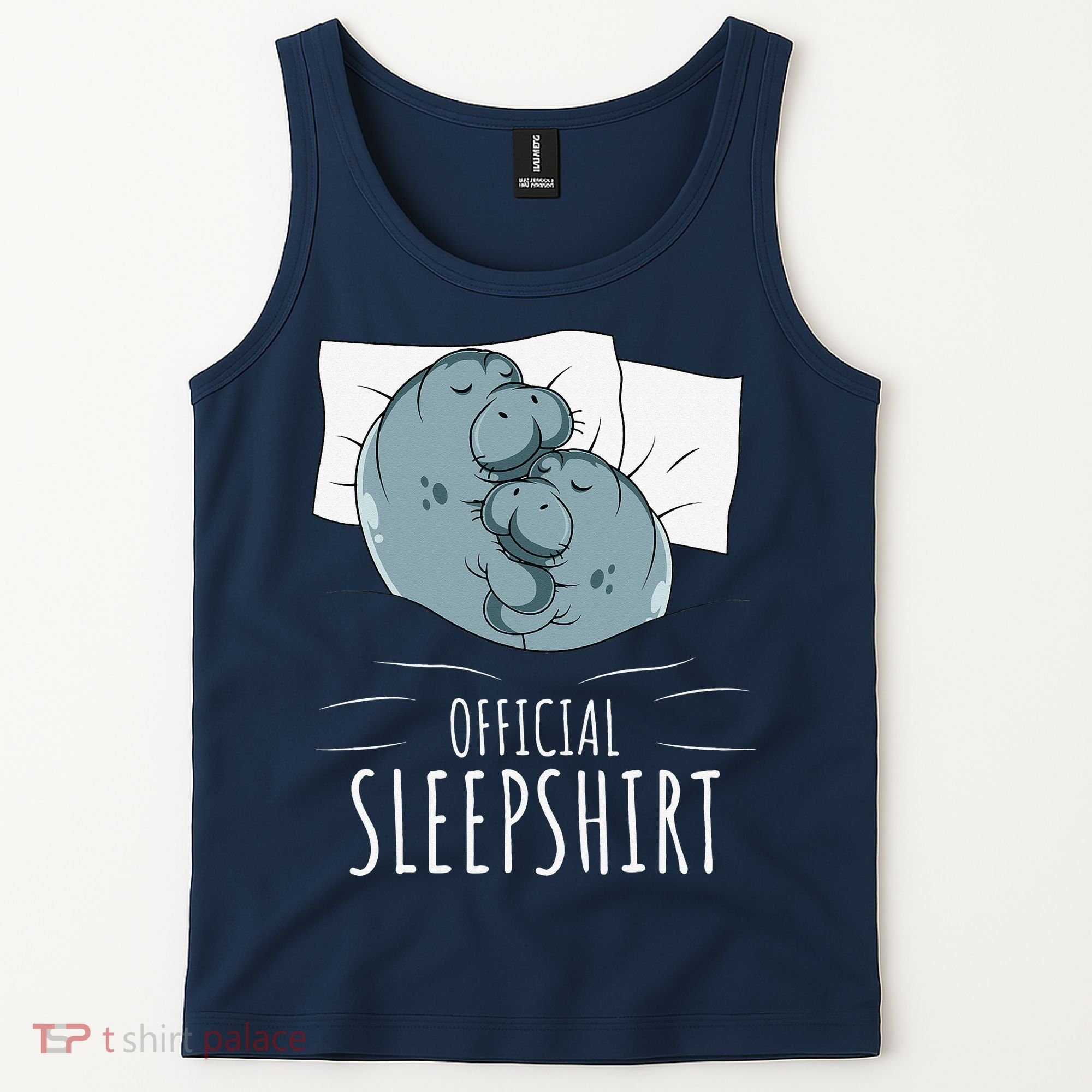 Manatee Sea Cow Sleeps Official Sleepshirt Tank Top