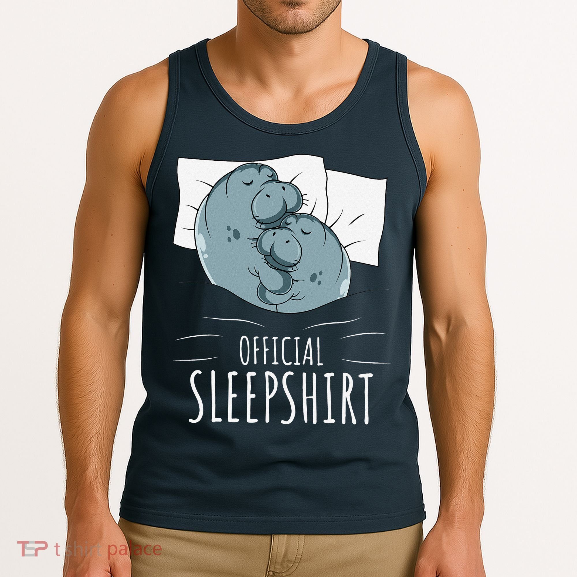 Manatee Sea Cow Sleeps Official Sleepshirt Tank Top