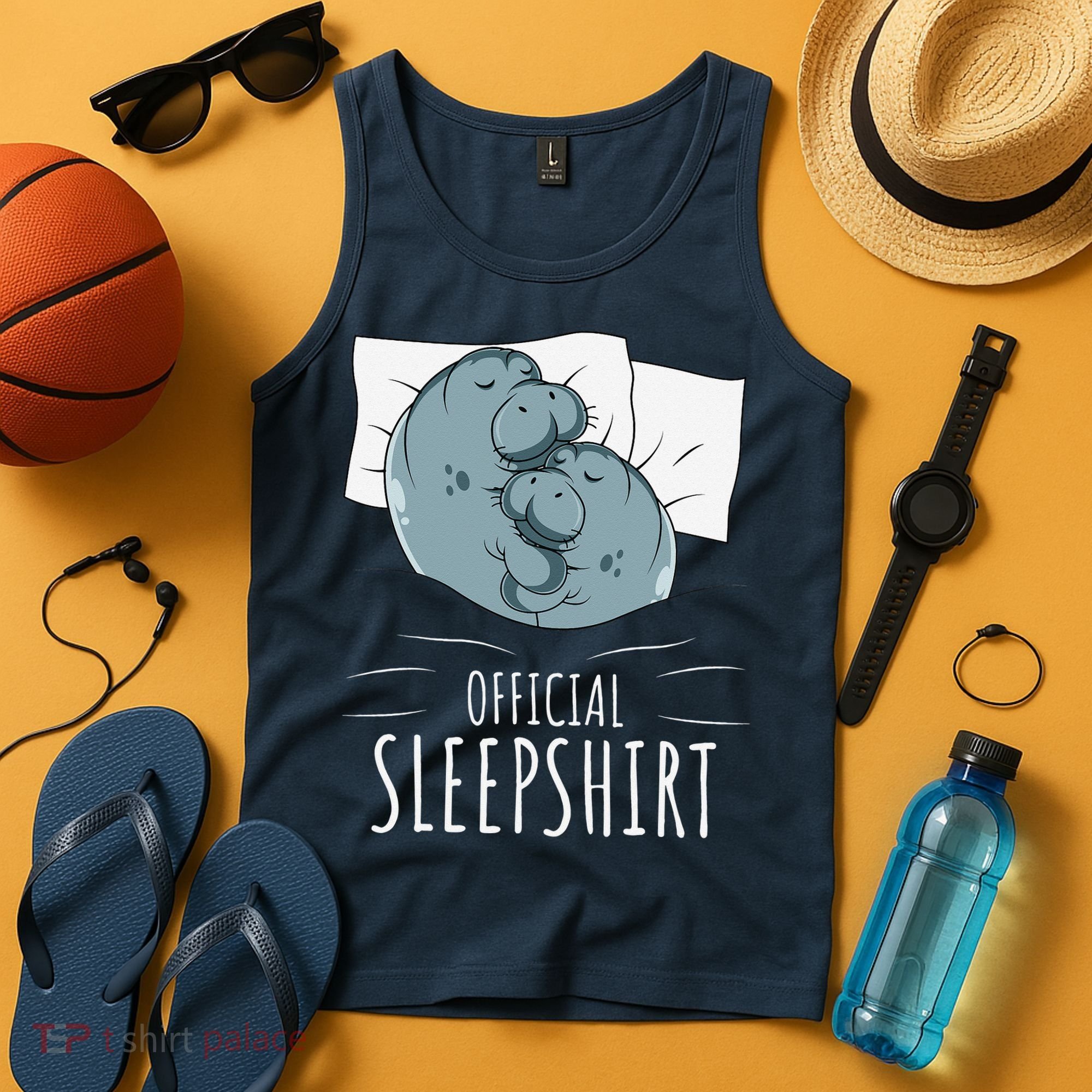 Manatee Sea Cow Sleeps Official Sleepshirt Tank Top