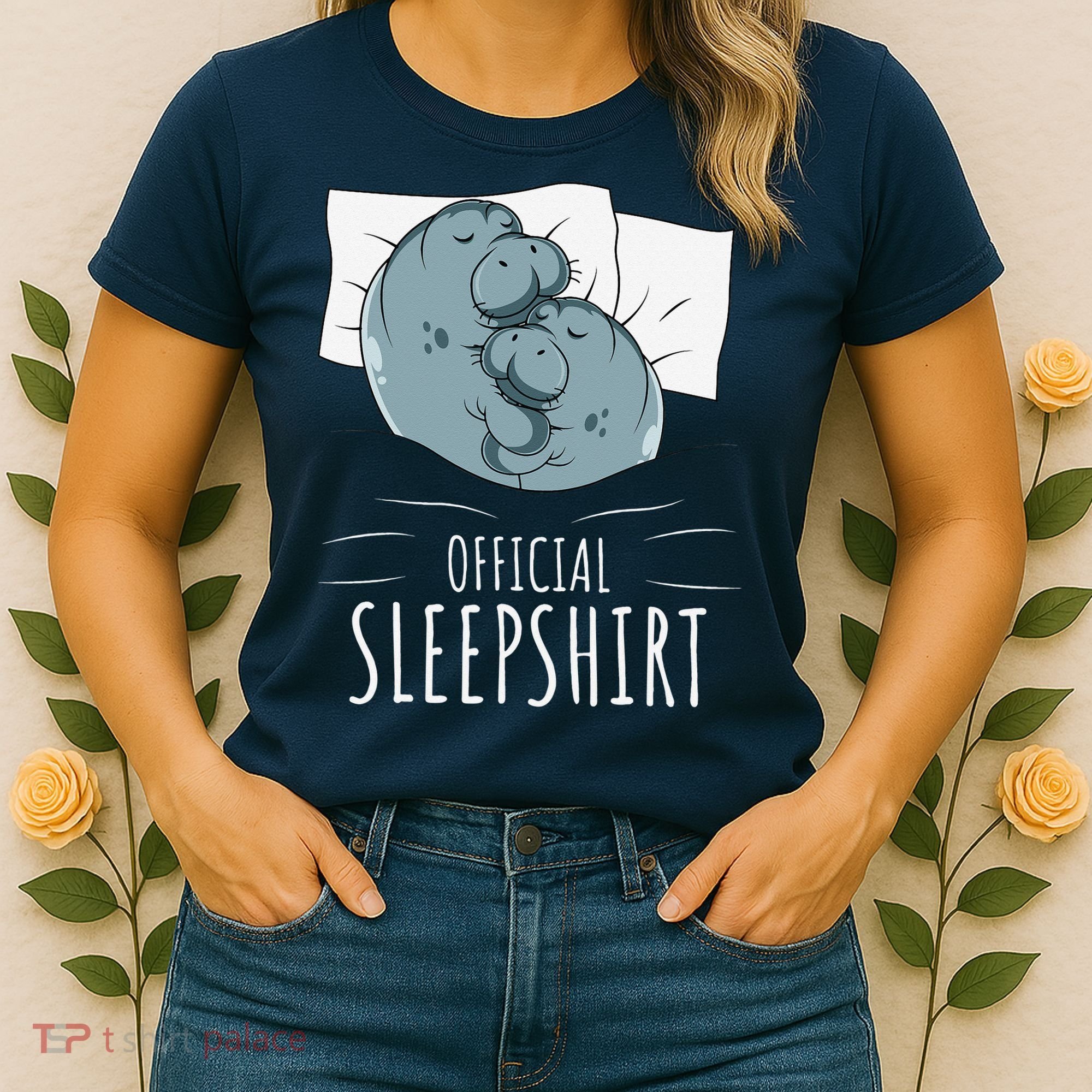 Manatee Sea Cow Sleeps Official Sleepshirt Women's T-Shirt