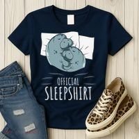 Manatee Sea Cow Sleeps Official Sleepshirt Women's T-Shirt thumb 3