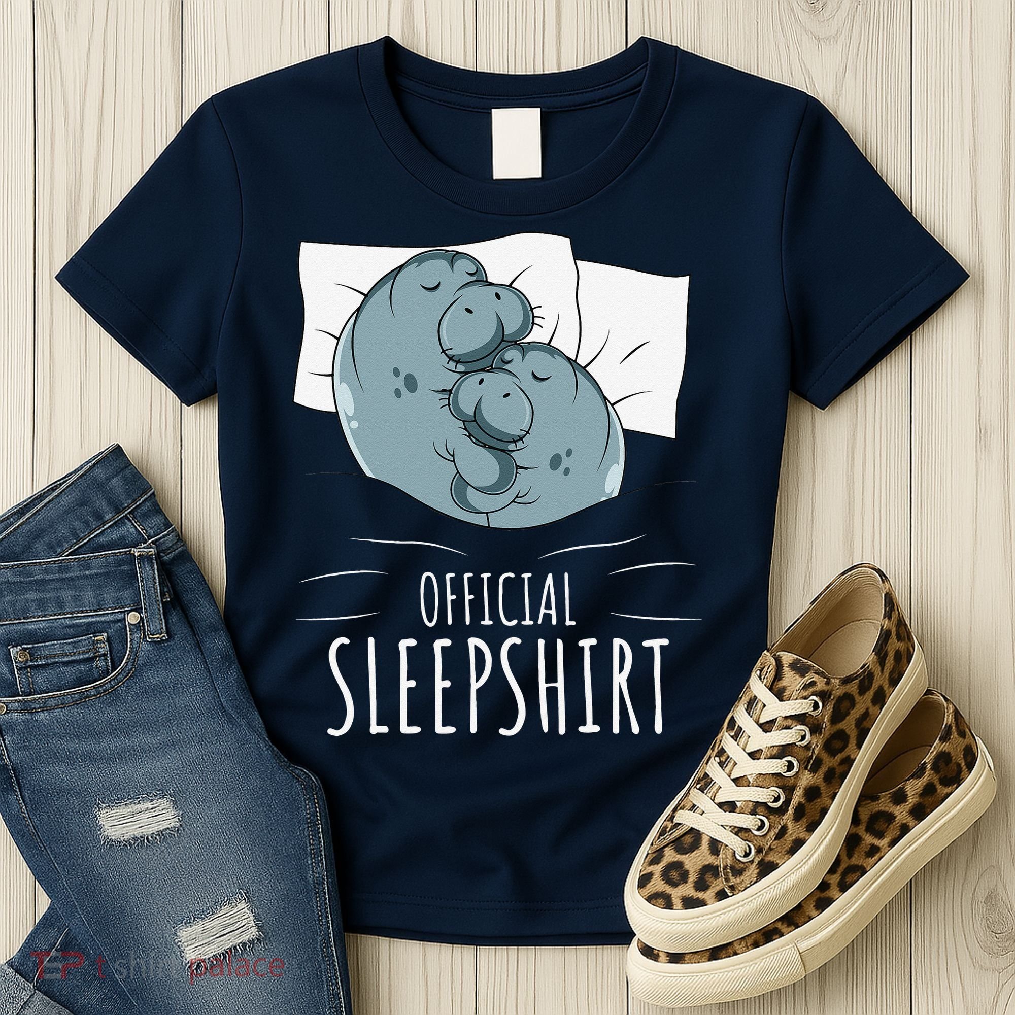 Manatee Sea Cow Sleeps Official Sleepshirt Women's T-Shirt