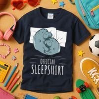 Manatee Sea Cow Sleeps Official Sleepshirt Kids T-Shirt thumb 3