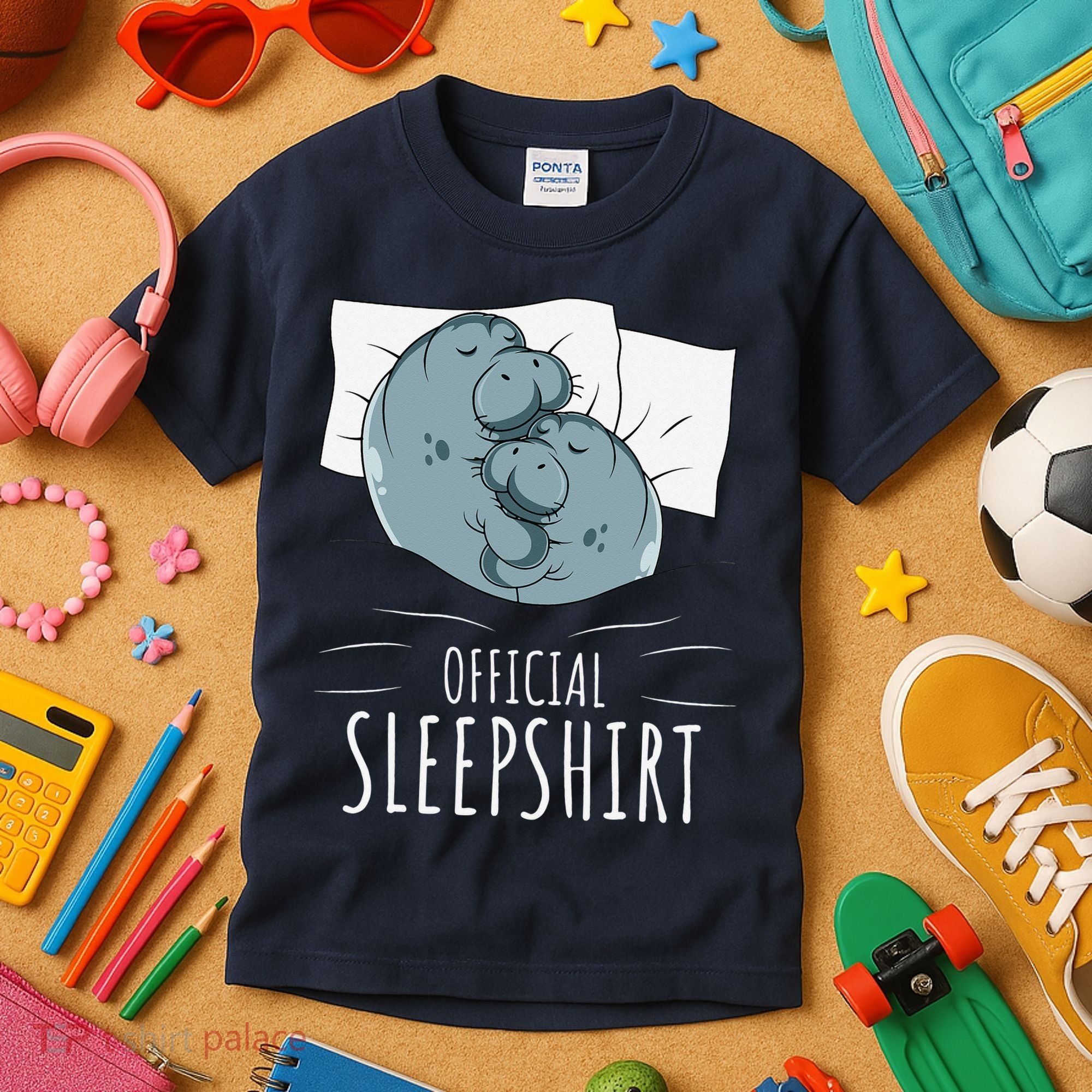 Manatee Sea Cow Sleeps Official Sleepshirt Kids T-Shirt