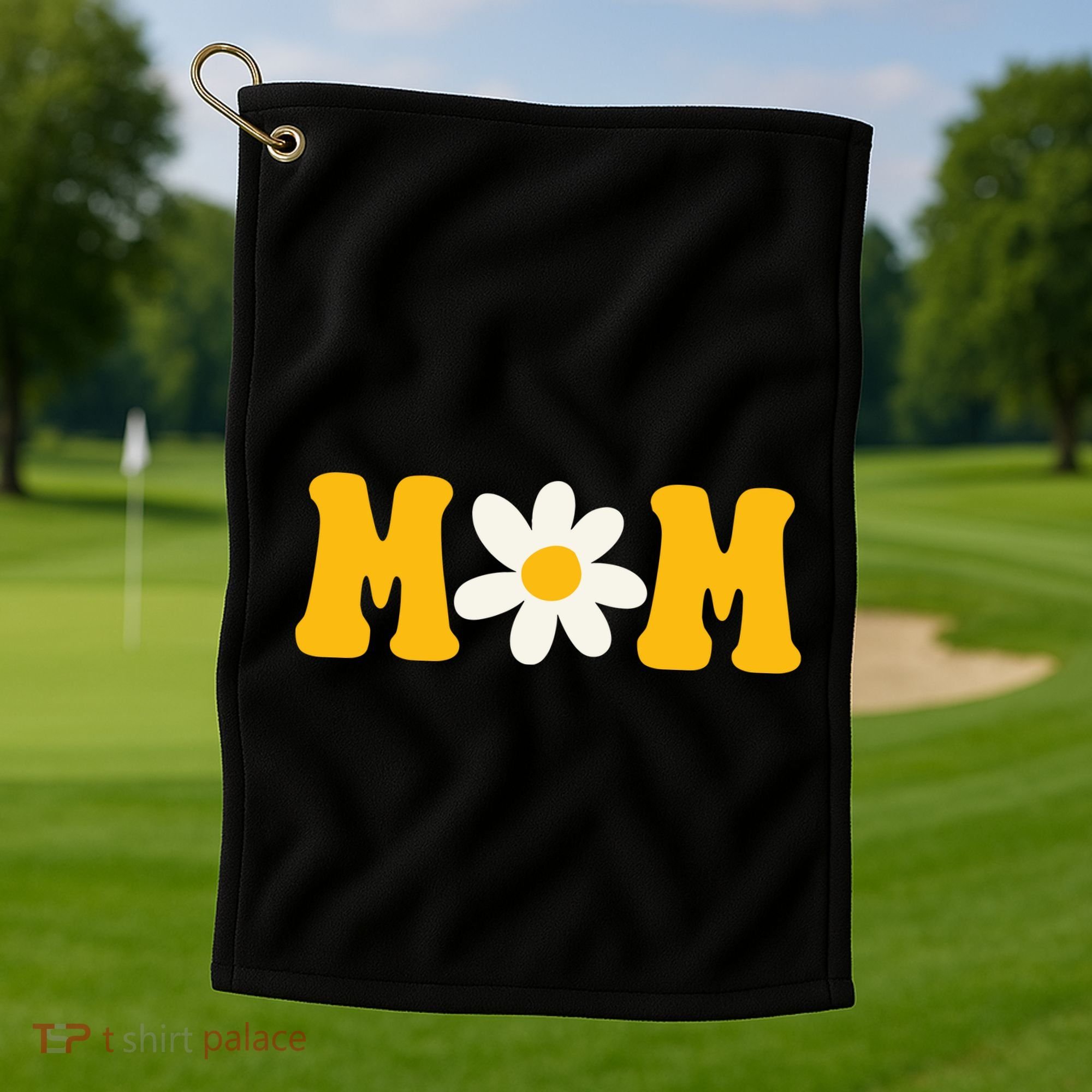 Mom Sunflower Cute Mothers Day Golf Towel