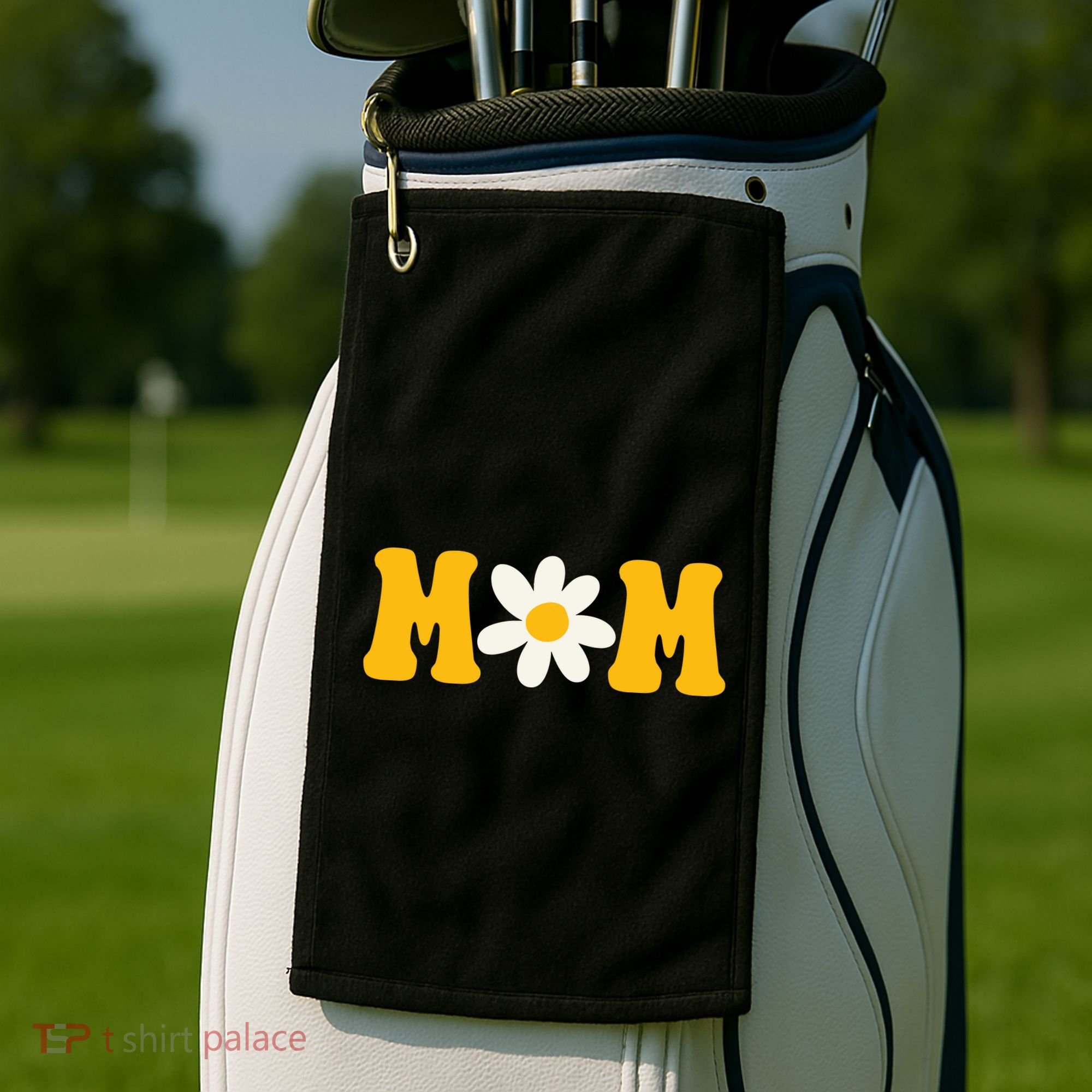 Mom Sunflower Cute Mothers Day Golf Towel