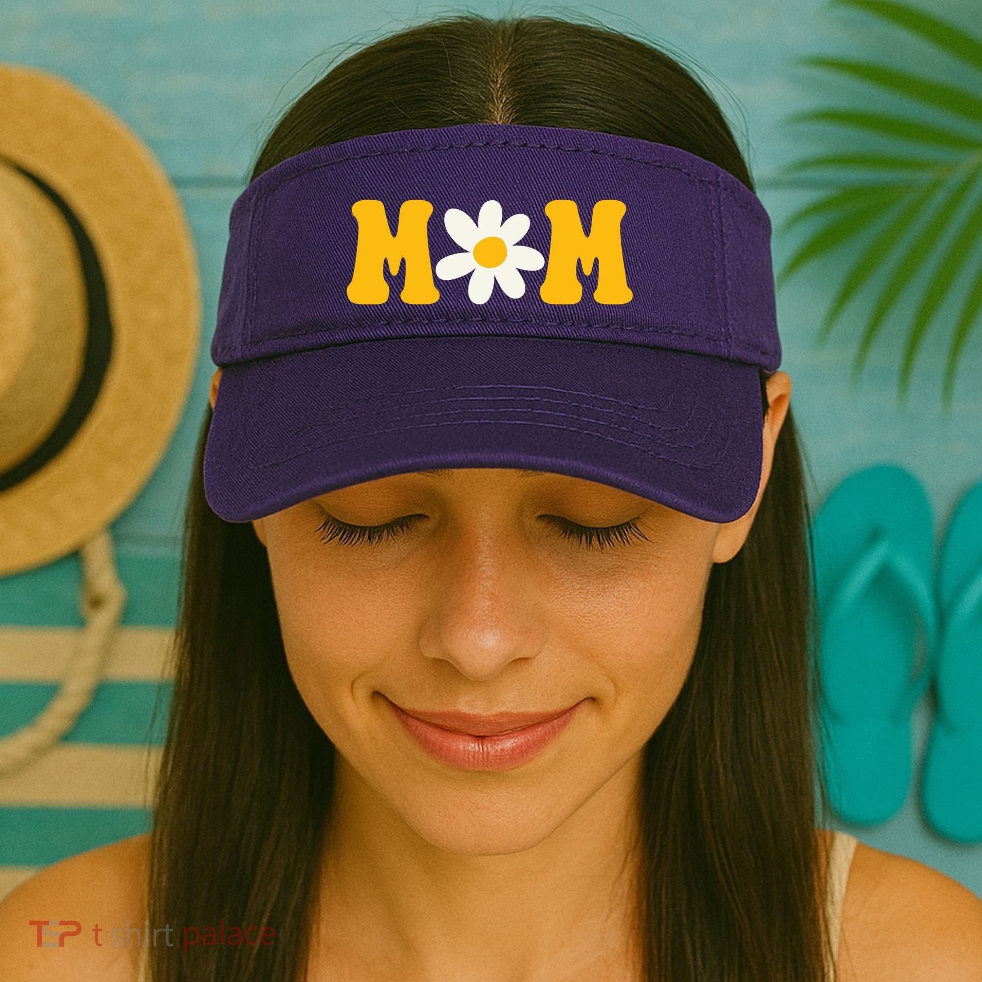 Mom Sunflower Cute Mothers Day Visor
