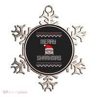 Merry Sharkmas Christmas Funny Shark Ugly Xmas Ornament thumb 0