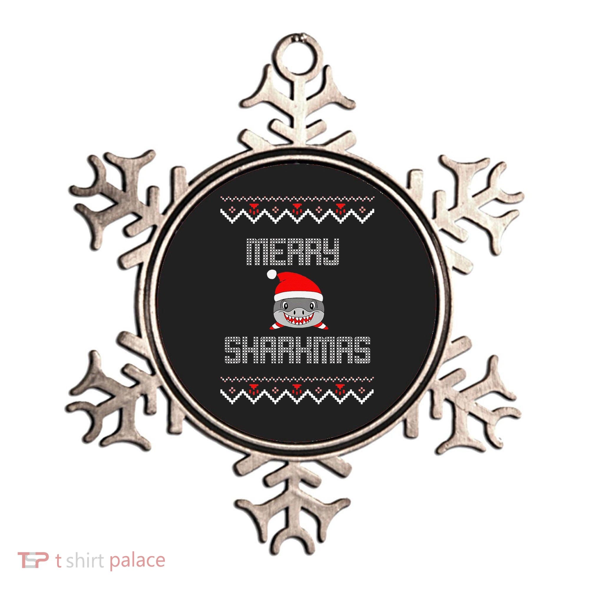 Merry Sharkmas Christmas Funny Shark Ugly Xmas Ornament