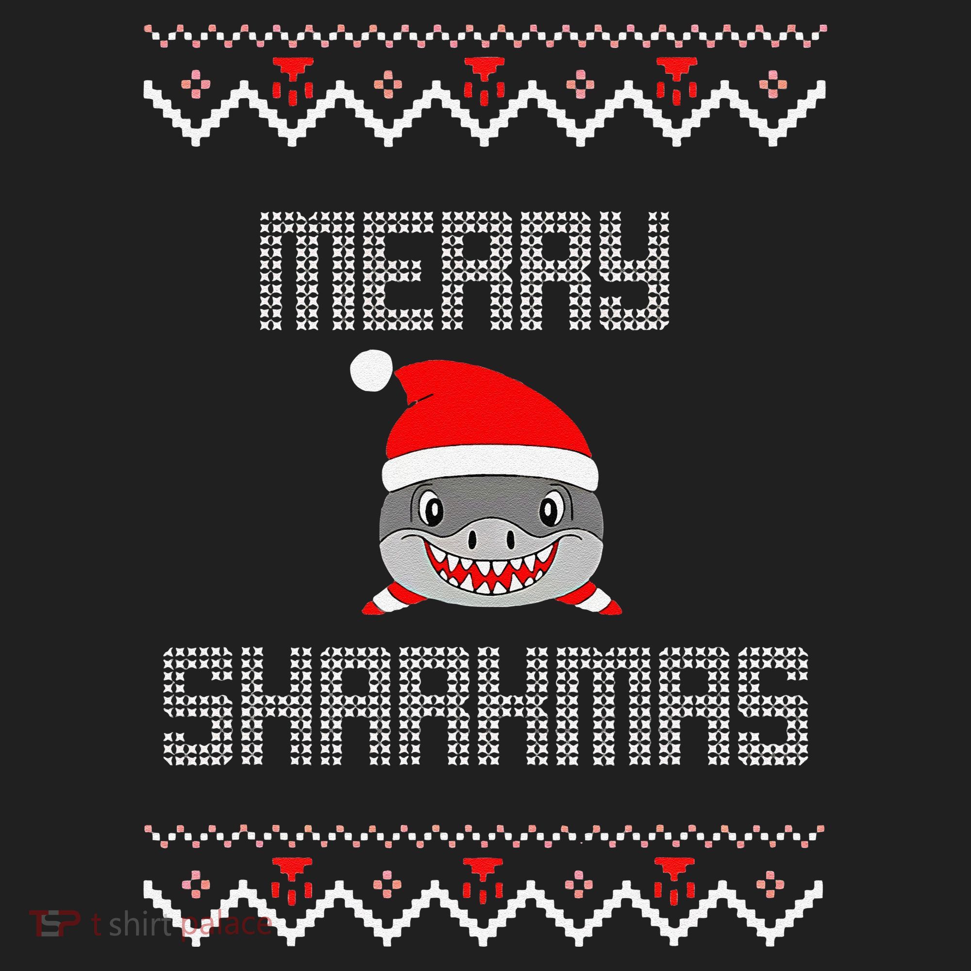 Merry Sharkmas Christmas Funny Shark Ugly Xmas Hat