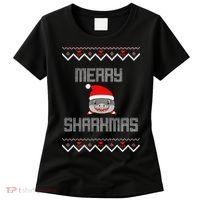 Merry Sharkmas Christmas Funny Shark Ugly Xmas Women's T-Shirt thumb 0