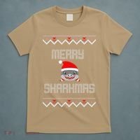 Merry Sharkmas Christmas Funny Shark Ugly Xmas T-Shirt thumb 5