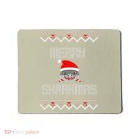 Merry Sharkmas Christmas Funny Shark Ugly Xmas Mousepad thumb 0