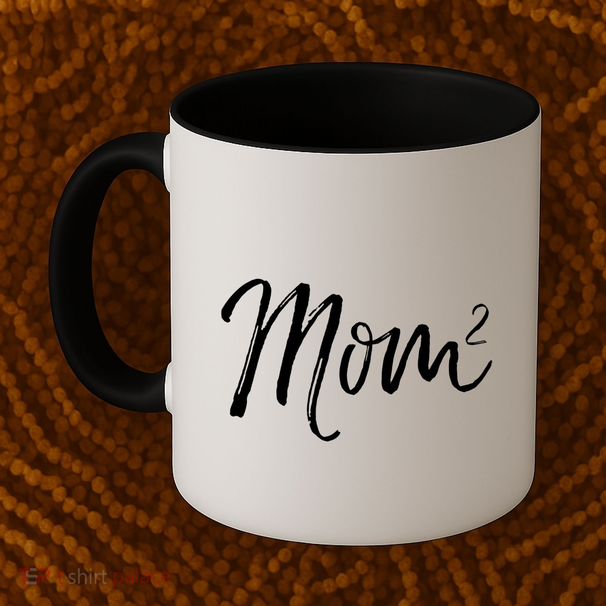 Mom Squared Cute Twin Mom Second Announcet Mom^2 Gift Coffee Mug
