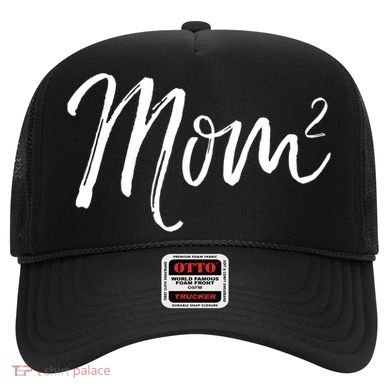 Mom Squared Cute Twin Mom Second Announcet Mom^2 Gift Hat
