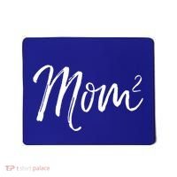 Mom Squared Cute Twin Mom Second Announcet Mom^2 Gift Mousepad thumb 0