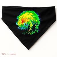 Meteorologist Storm Chasing Weather Radar Image USA-Made Doggie Bandana thumb 0