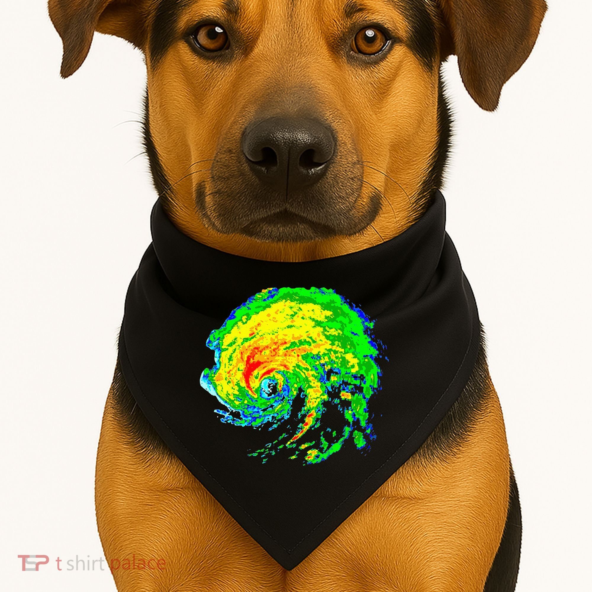 Meteorologist Storm Chasing Weather Radar Image USA-Made Doggie Bandana