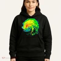 Meteorologist Storm Chasing Weather Radar Image Hoodie thumb 5