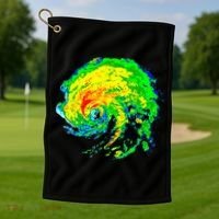Meteorologist Storm Chasing Weather Radar Image Golf Towel thumb 1