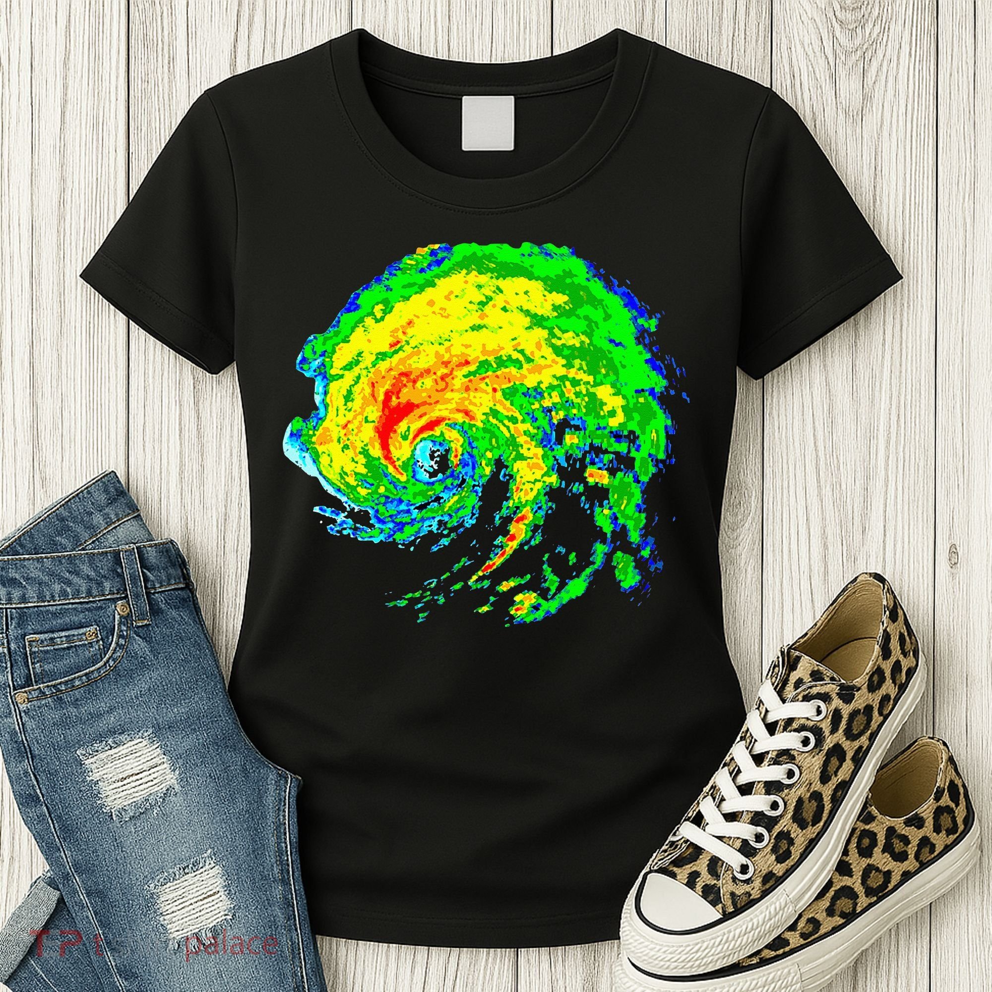 Meteorologist Storm Chasing Weather Radar Image Women's T-Shirt