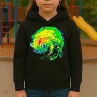 Meteorologist Storm Chasing Weather Radar Image Kids Hoodie thumb 3
