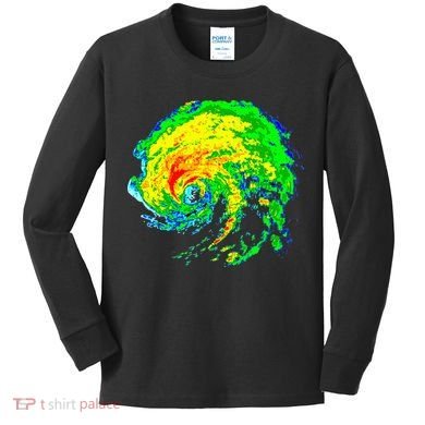Meteorologist Storm Chasing Weather Radar Image Kids Long Sleeve Shirt
